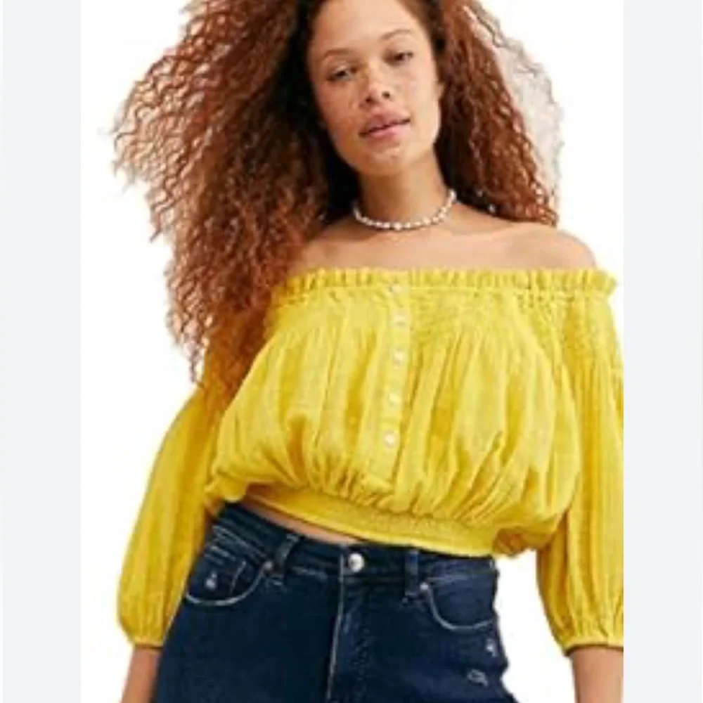 FREE PEOPLE Citrus Top Lg NWT - Picture 6 of 6